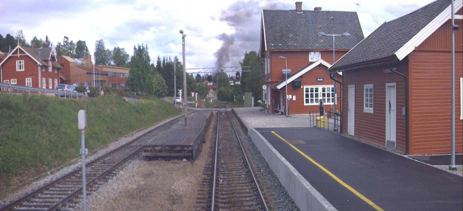 Alvdal stasjon sett i retning mot Oslo