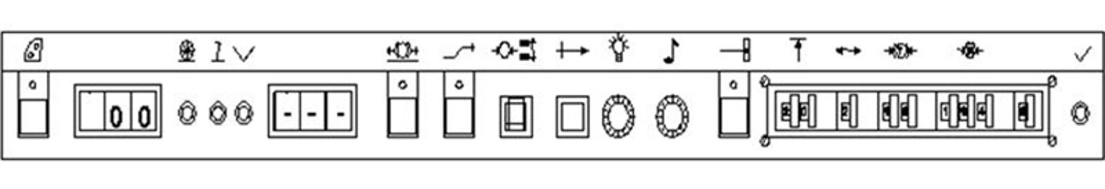 ATC-panel med 000 i forindikator og --- i hovedindikator