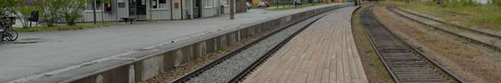 Ringebu stasjon sett i retning mot Oslo